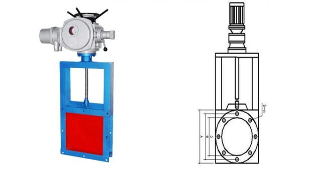 電動方形閘板閥如何安裝、結構圖