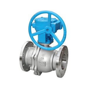 Q341F-16P DN50，DN100不銹鋼渦輪法蘭球閥